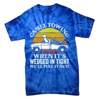 Camel Towing Retro Humor Saying Funny Transport Halloween Gift Tie-Dye T-Shirt