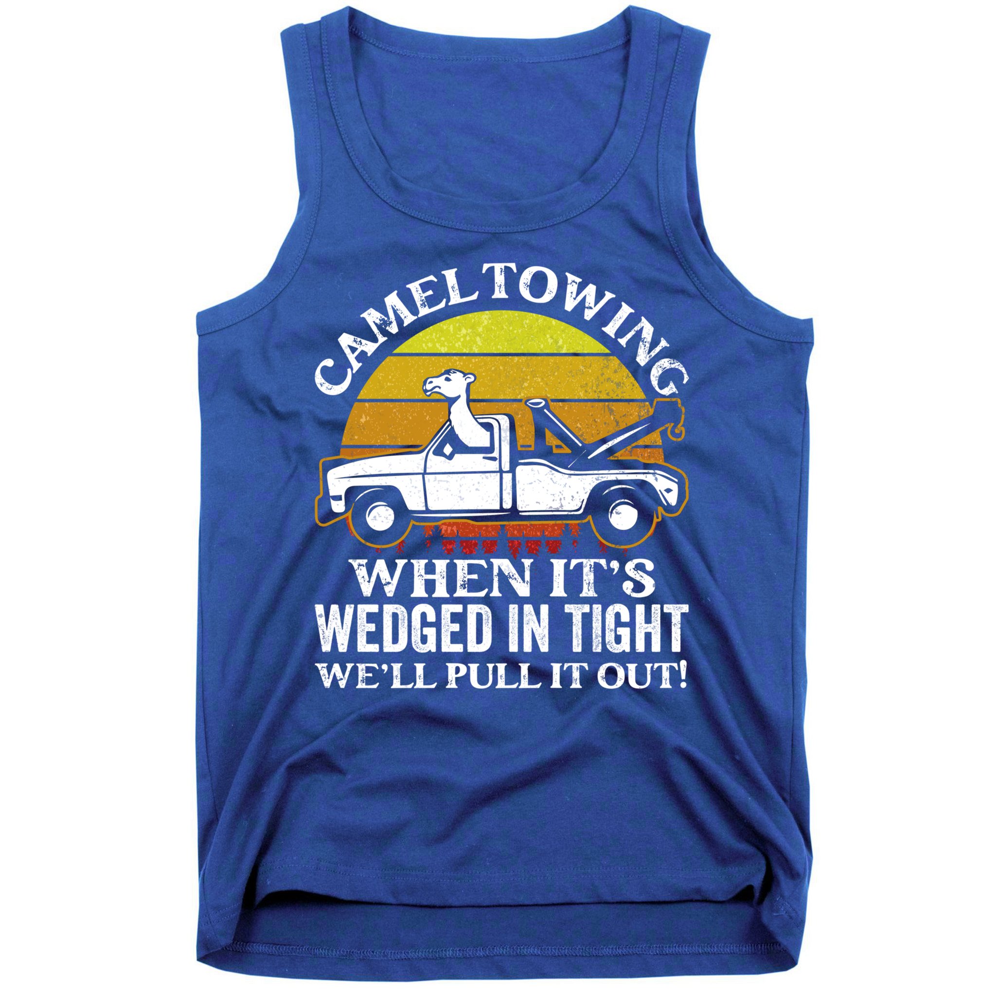 Camel Towing Retro Humor Saying Funny Transport Halloween Gift Tank Top