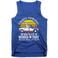 Camel Towing Retro Humor Saying Funny Transport Halloween Gift Tank Top