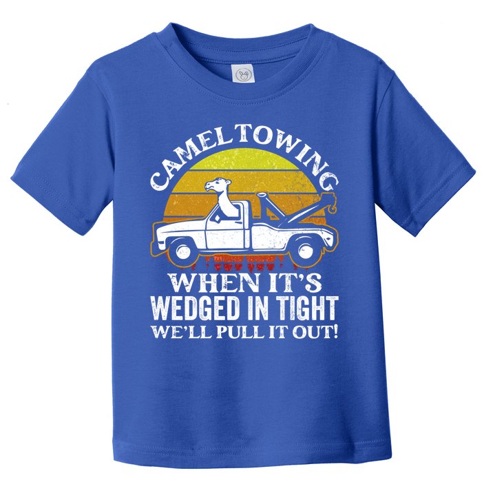 Camel Towing Retro Humor Saying Funny Transport Halloween Gift Toddler T-Shirt