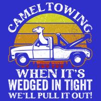 Camel Towing Retro Humor Saying Funny Transport Halloween Gift Toddler T-Shirt