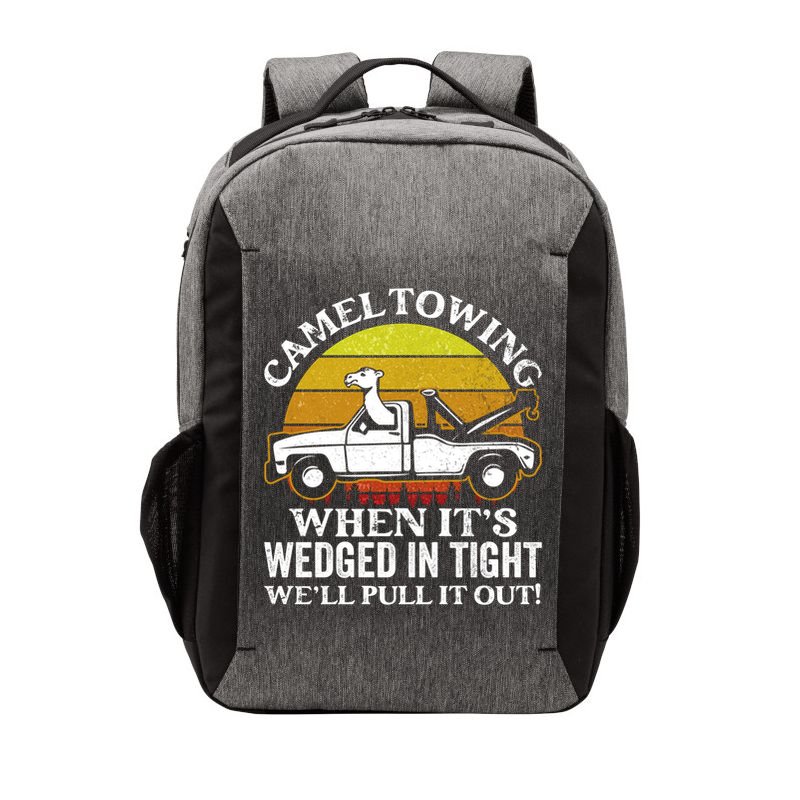 Camel Towing Retro Humor Saying Funny Transport Halloween Gift Vector Backpack
