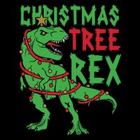 Christmas Tree Rex 16 in Basic Backpack