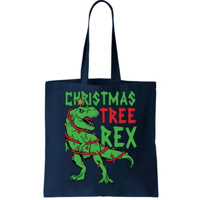 Christmas Tree Rex Tote Bag