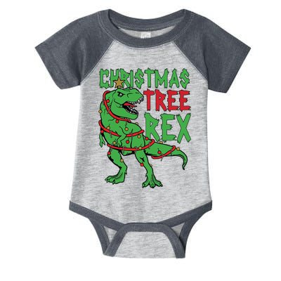 Christmas Tree Rex Infant Baby Jersey Bodysuit