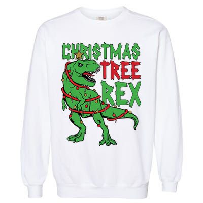 Christmas Tree Rex Garment-Dyed Sweatshirt