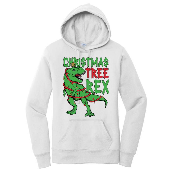 Christmas Tree Rex Women's Pullover Hoodie