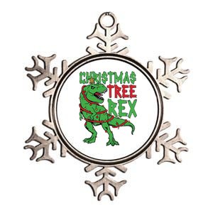 Christmas Tree Rex Metallic Star Ornament