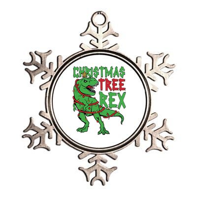 Christmas Tree Rex Metallic Star Ornament