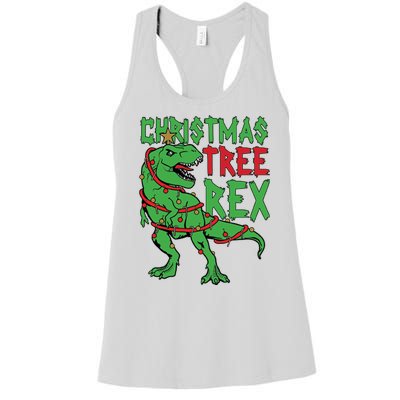 Christmas Tree Rex Women's Racerback Tank