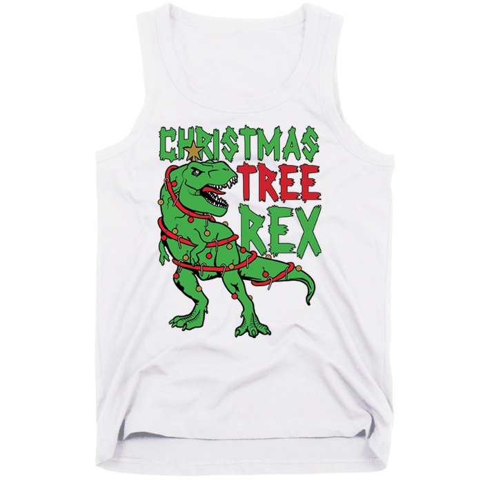 Christmas Tree Rex Tank Top