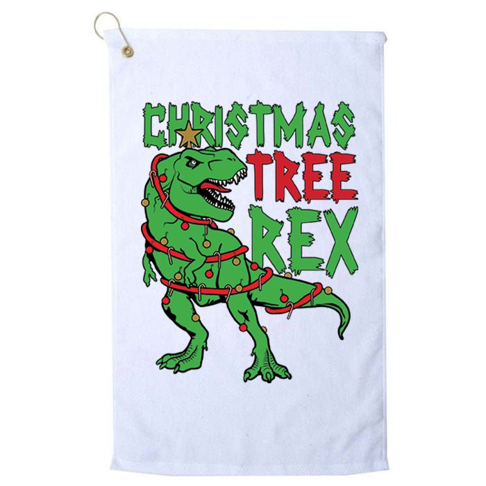Christmas Tree Rex Golf Towel