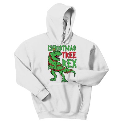 Christmas Tree Rex Kids Hoodie