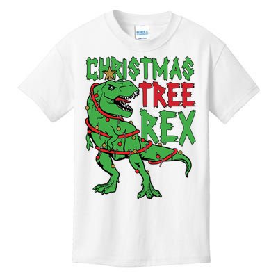 Christmas Tree Rex Kids T-Shirt