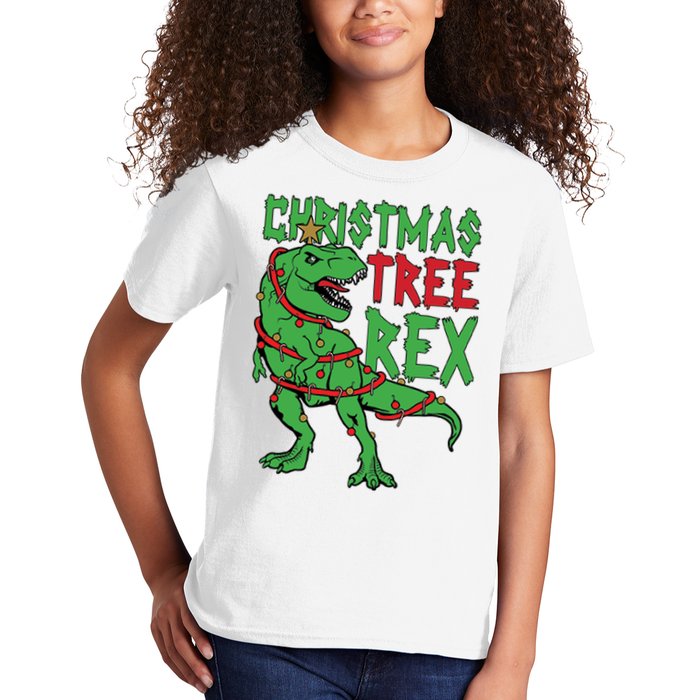 Christmas Tree Rex Kids T-Shirt