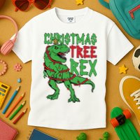 Christmas Tree Rex Kids T-Shirt