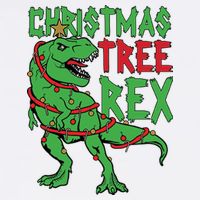 Christmas Tree Rex Kids T-Shirt