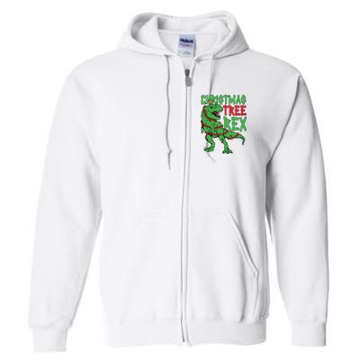 Christmas Tree Rex Full Zip Hoodie