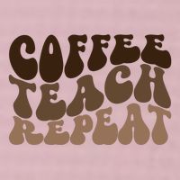 Coffee Teach Repeat Retro Teacher Gift 25L Jumbo Tote