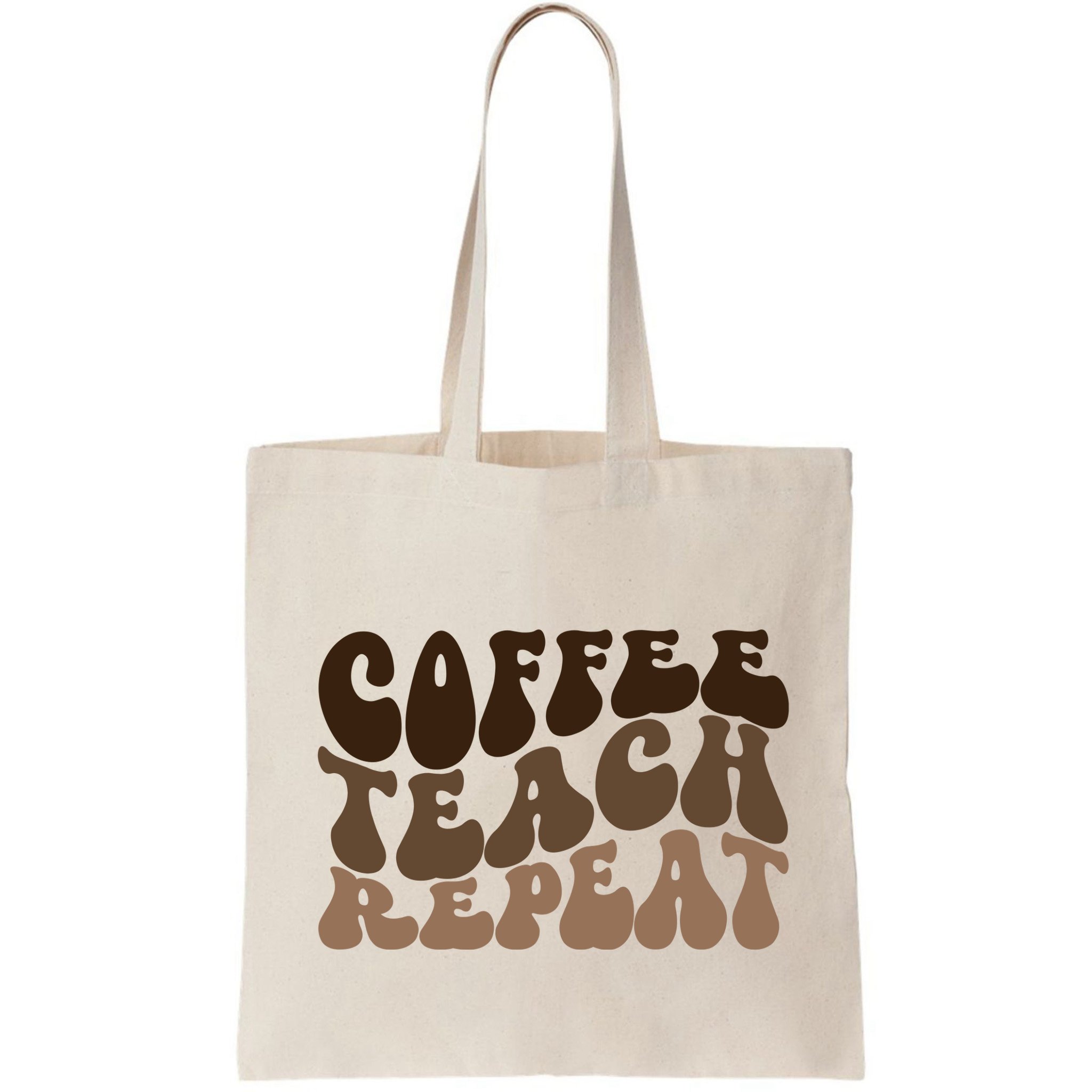 Coffee Teach Repeat Retro Teacher Gift Bag