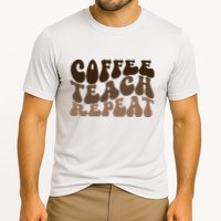 Coffee Teach Repeat Retro Teacher Gift Performance Shirt