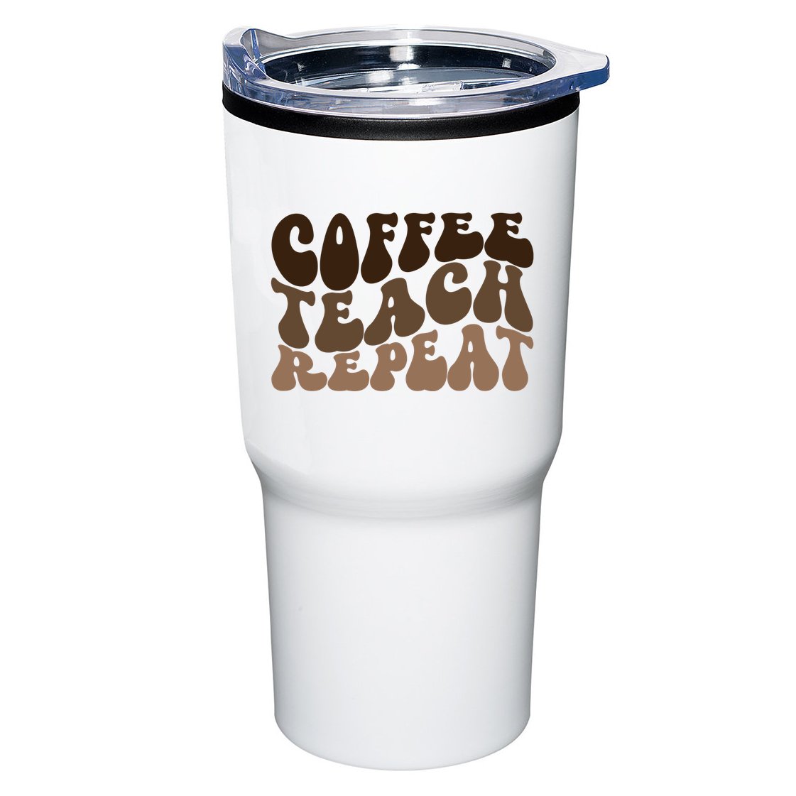 Coffee Teach Repeat Retro Teacher Gift Tumbler
