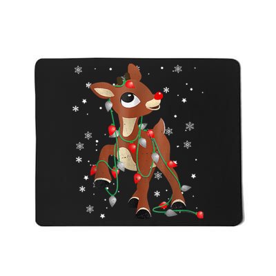 Cute The Red Nose Reindeer For And Christmas Mousepad