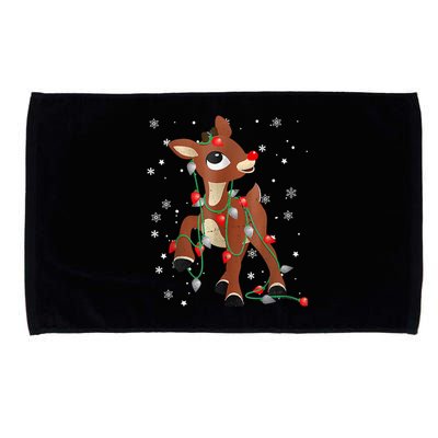 Cute The Red Nose Reindeer For And Christmas Microfiber Hand Towel