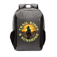 Country Trail Rides And Sunshine Horse Riding Cowgirl Vector Backpack