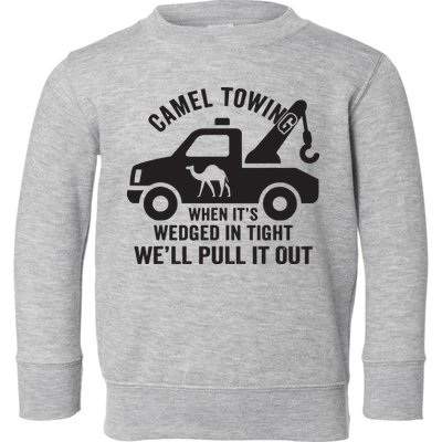 Camel Towing Retro Adult Humor Saying Funny Halloween Gift Toddler Sweatshirt