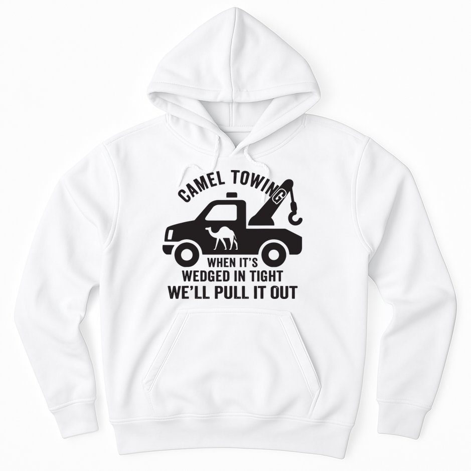 Camel Towing Retro Adult Humor Saying Funny Halloween Gift Hoodie