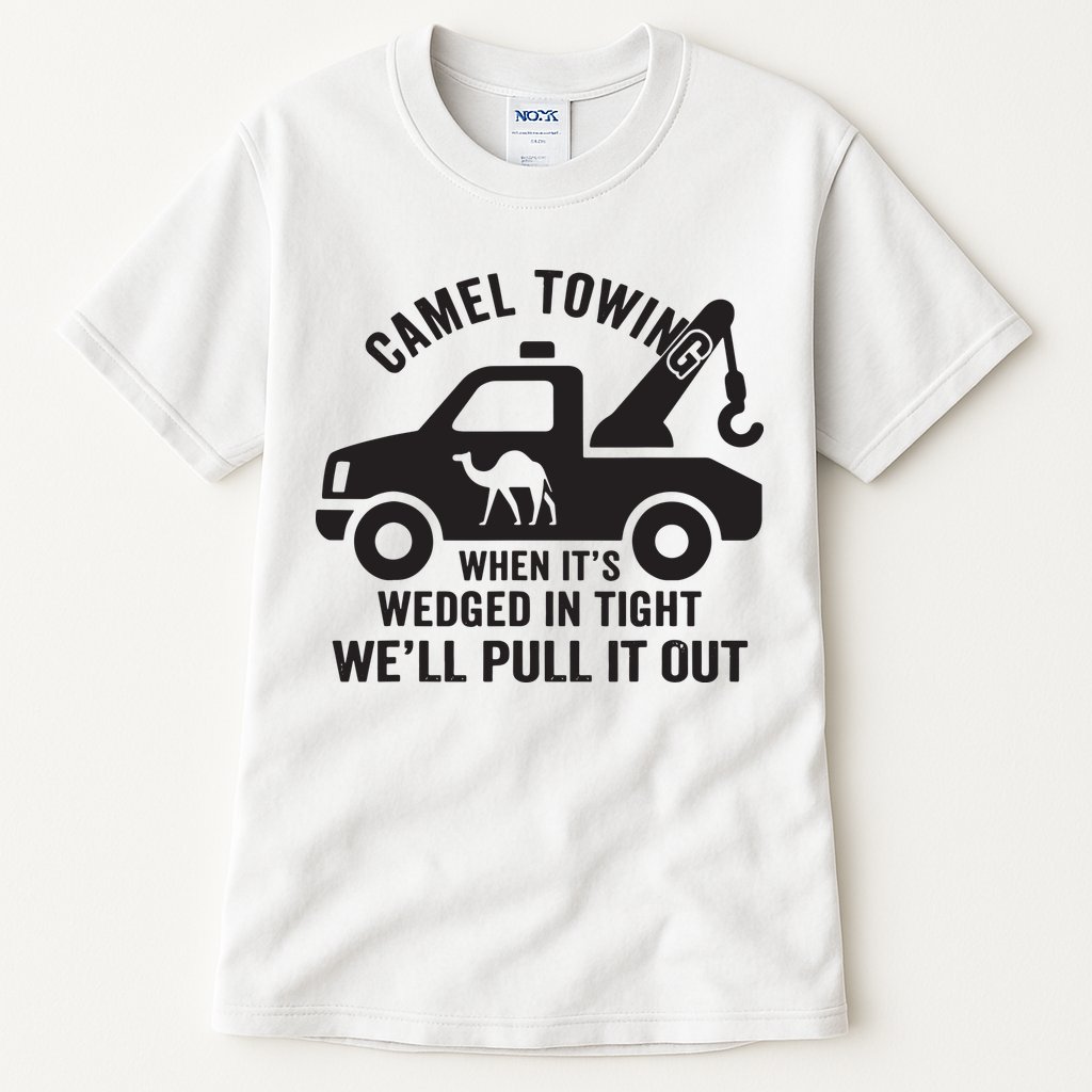 Camel Towing Retro Adult Humor Saying Funny Halloween Gift Tall T-Shirt