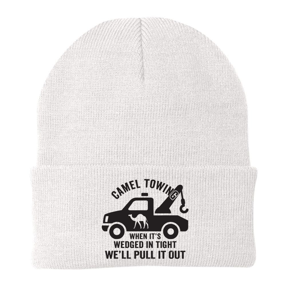 Camel Towing Retro Adult Humor Saying Funny Halloween Gift Beanie