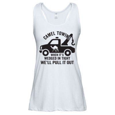 Camel Towing Retro Adult Humor Saying Funny Halloween Gift Ladies Essential Flowy Tank