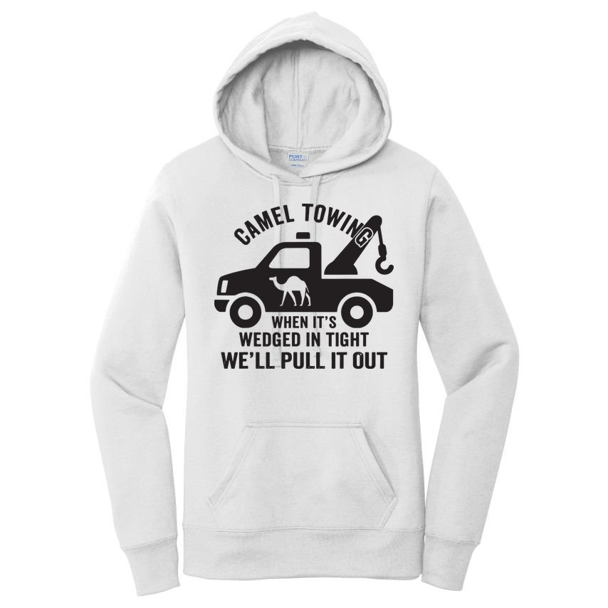 Camel Towing Retro Adult Humor Saying Funny Halloween Gift Women's Pullover Hoodie