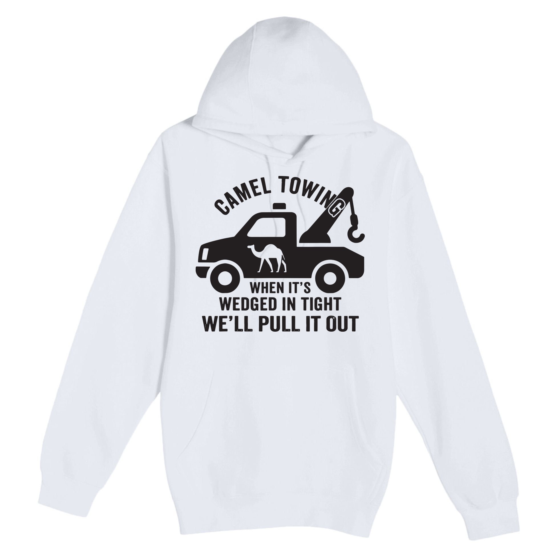 Camel Towing Retro Adult Humor Saying Funny Halloween Gift Premium Pullover Hoodie