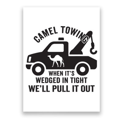 Camel Towing Retro Adult Humor Saying Funny Halloween Gift Poster
