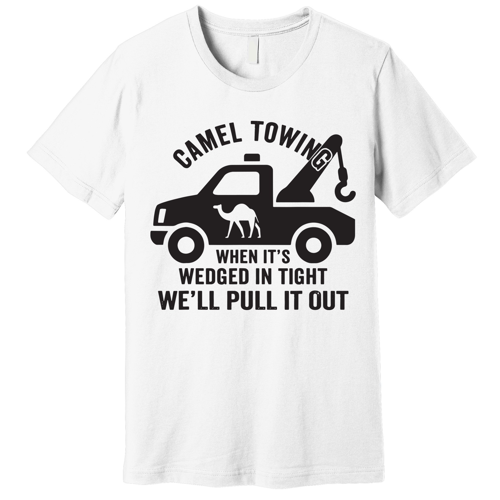 Camel Towing Retro Adult Humor Saying Funny Halloween Gift Premium T-Shirt
