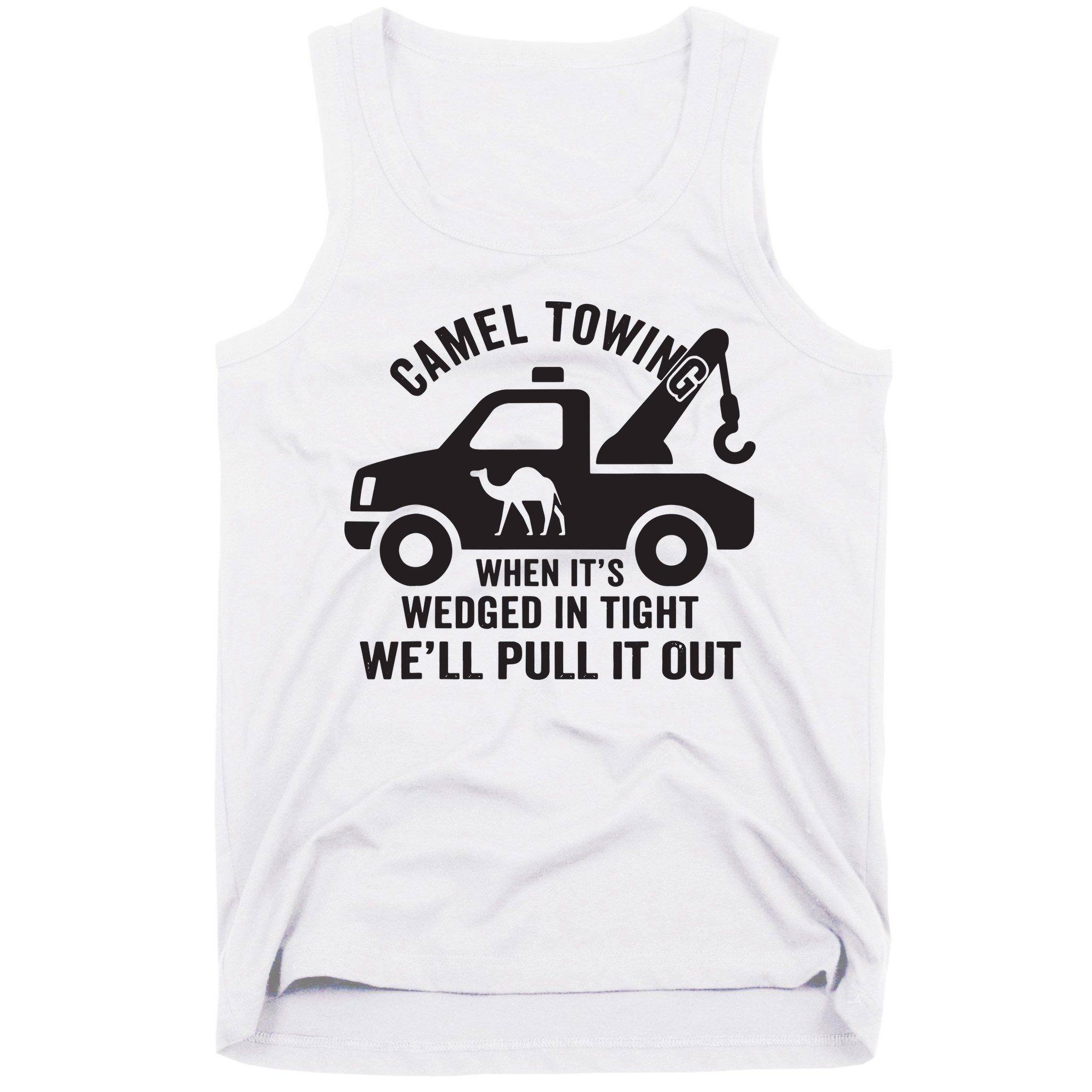 Camel Towing Retro Adult Humor Saying Funny Halloween Gift Tank Top