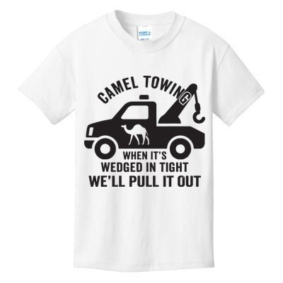 Camel Towing Retro Adult Humor Saying Funny Halloween Gift Kids T-Shirt