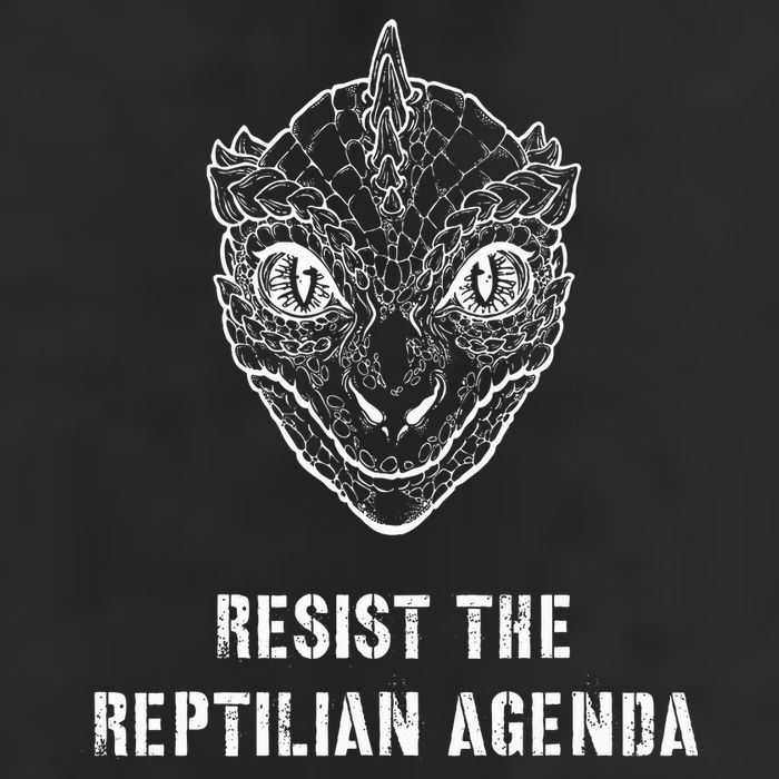 Conspiracy Theory Resist The Reptilian Agenda Cool Comfort Performance Bucket Hat
