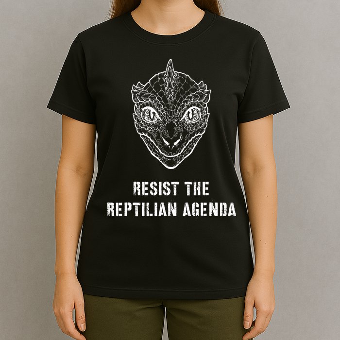 Conspiracy Theory Resist The Reptilian Agenda T-Shirt