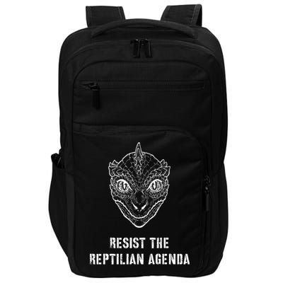 Conspiracy Theory Resist The Reptilian Agenda Impact Tech Backpack