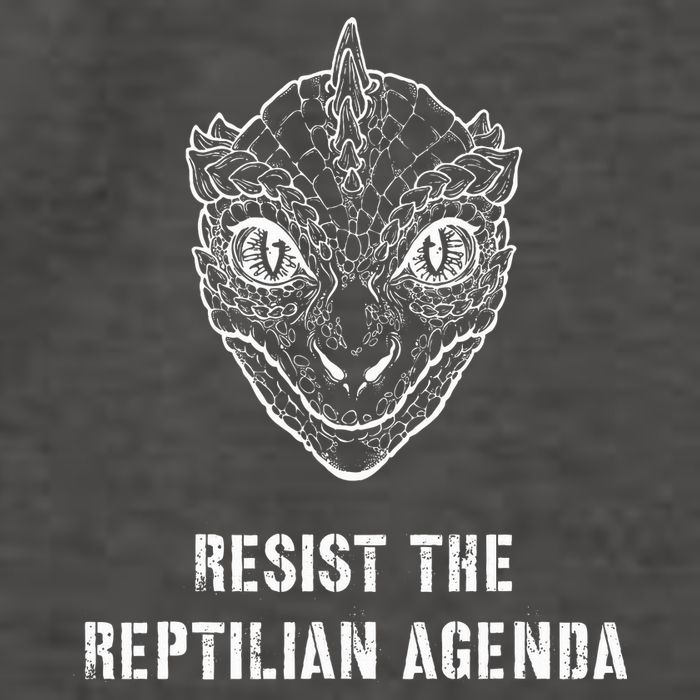 Conspiracy Theory Resist The Reptilian Agenda Vector Backpack