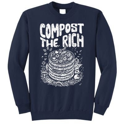 Compost The Rich Funny Biodynamic Gardening Electroculturist Tall Sweatshirt