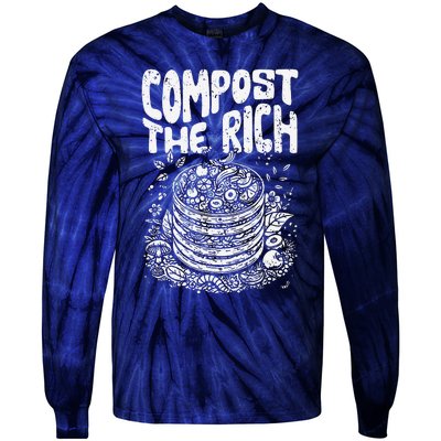 Compost The Rich Funny Biodynamic Gardening Electroculturist Tie-Dye Long Sleeve Shirt