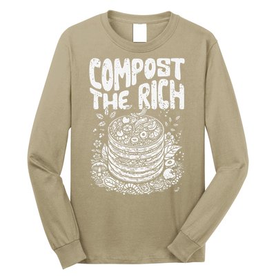 Compost The Rich Funny Biodynamic Gardening Electroculturist Long Sleeve Shirt