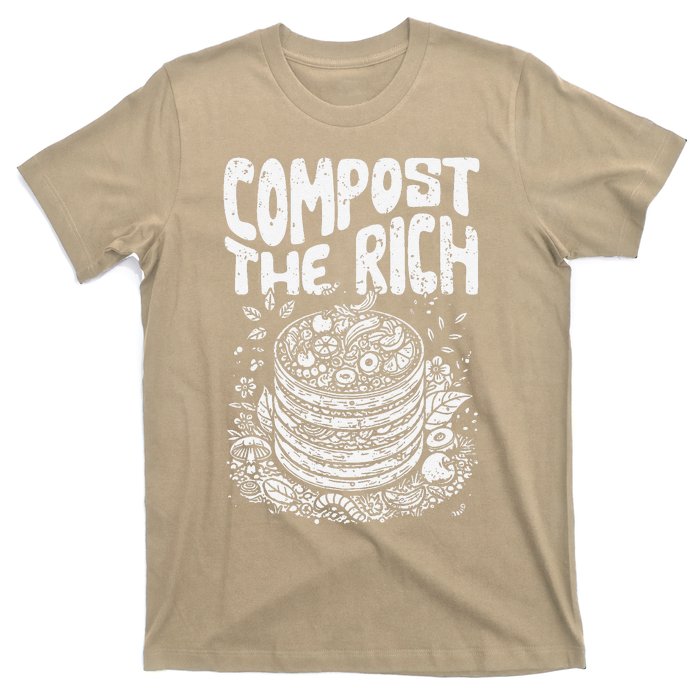 Compost The Rich Funny Biodynamic Gardening Electroculturist T-Shirt