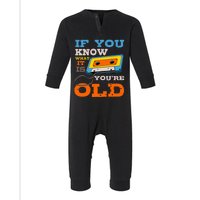 Cassette Tape Radio 70S 80S 90S Music Lover Infant Fleece One Piece