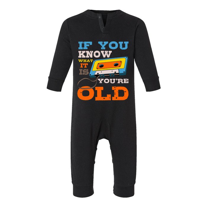 Cassette Tape Radio 70S 80S 90S Music Lover Infant Fleece One Piece